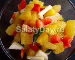 Самый вкусный салат с ананасами: рецепты классические и слоями Салаты с ананасом рецепты несложные