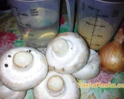 Каша пшённая с грибами Пшенная каша с грибами и луком